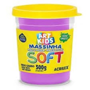 MASSA MODELAR 500G ACRILEX 516/VIOLETA  - UN