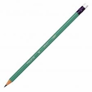 LAPIS PRETO C/ BORRACHA BIC EVOLUTION SEXTAVADO VERDE-UN